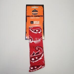 Erogodyne Chill It s Evaporative 6700 Tradesman Workman Cooling Bandana Red